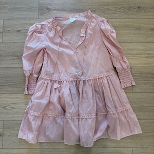 MISA Los Angeles Maya Pinstripe Shift Dress